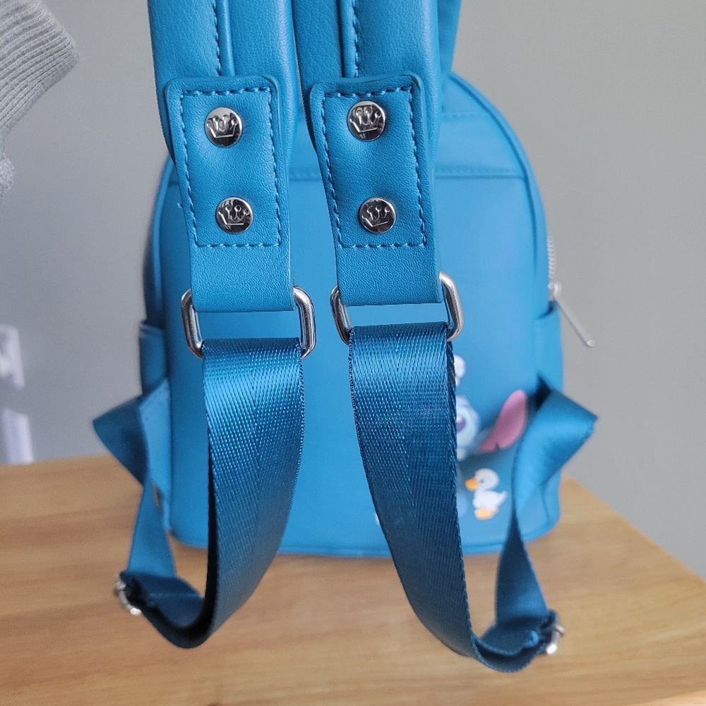 RARE Stitch and Duckling Loungefly Disney Backpack - Picture 8 of 12